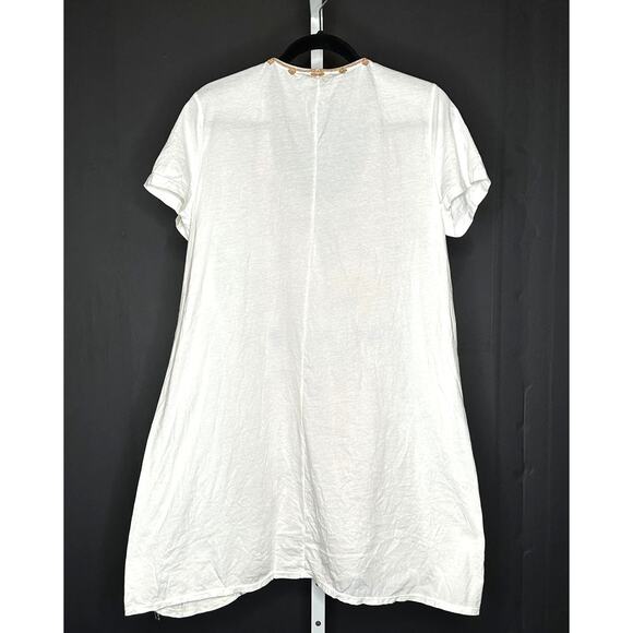 Johnny Was Frederique Embroidered Panel Knit Mix Tunic Large - Picture 3 of 7